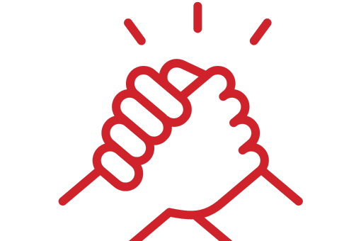 hands clasping icon