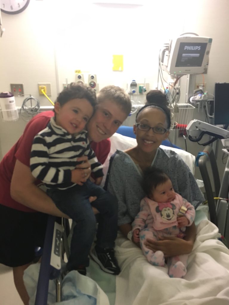 Family picture in pre-op before surgery